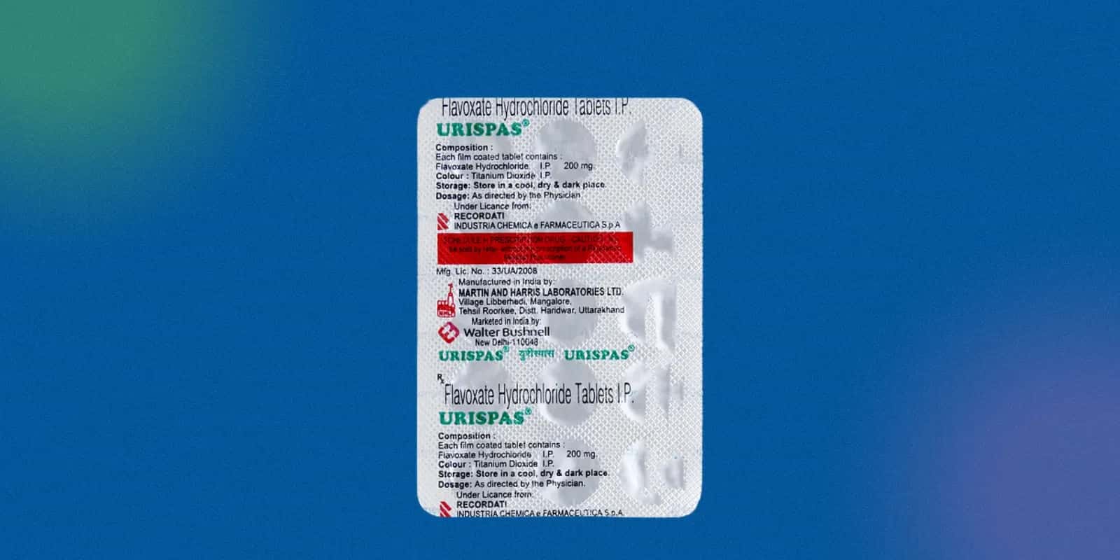 Available Brand Names and Variants of Flavoxate Tablets