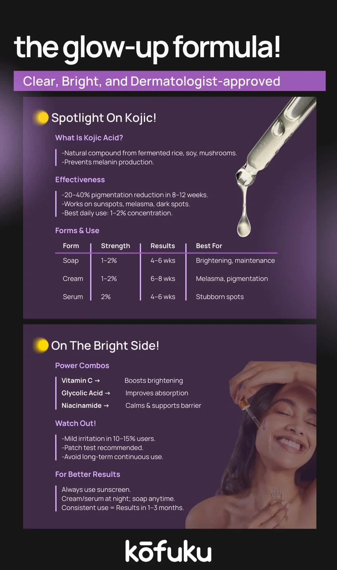 Combining Kojic Acid with Sunscreen and Other Skincare Products